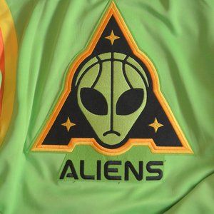 Aliens Big3 3-On-3 Basketball League Snap-Button Jacket By Fashion Nova Large